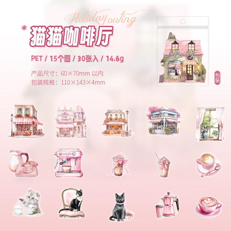 30pcs holiday sticker pack (S25050501)