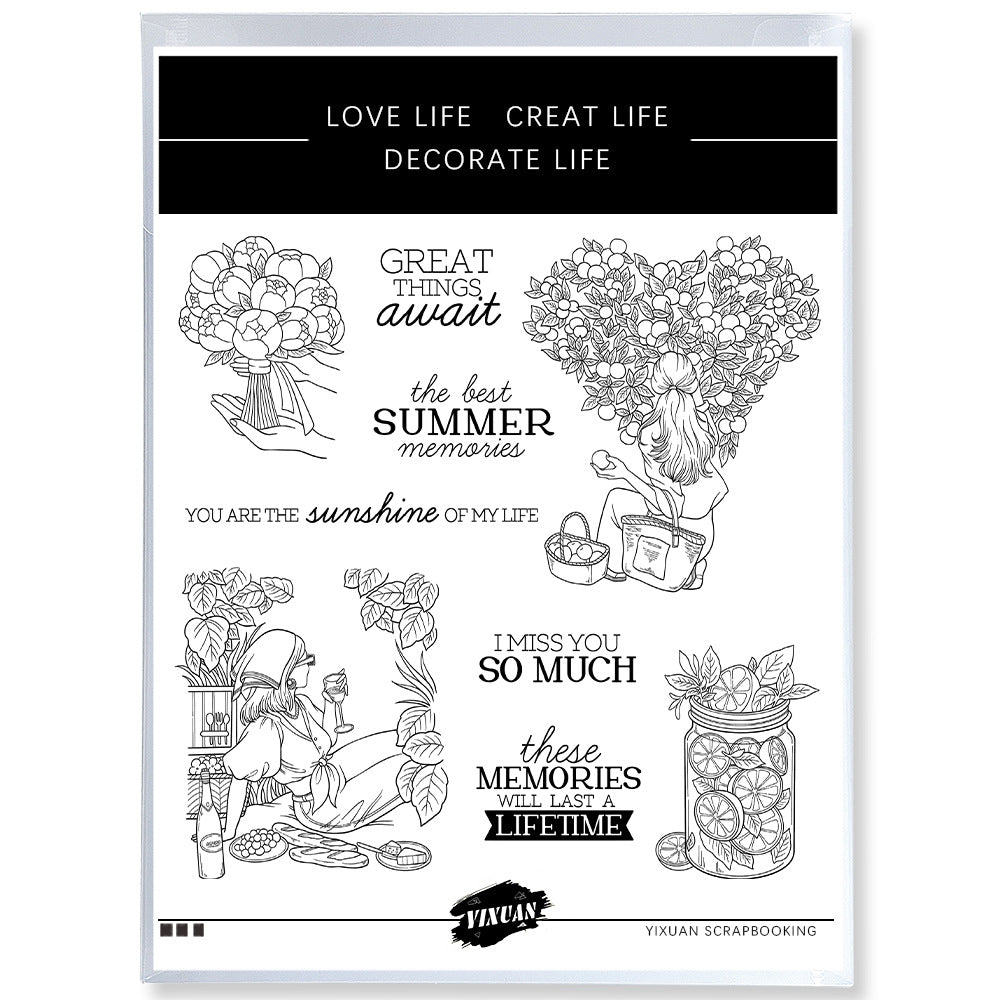 1pc beauty clear stamp (z112606)