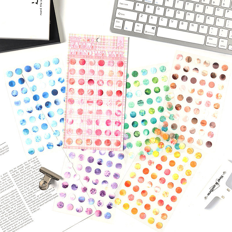 6pcs dot sticker pack (S25042709)