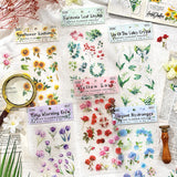 6pcs flower sticker pack (S121013)