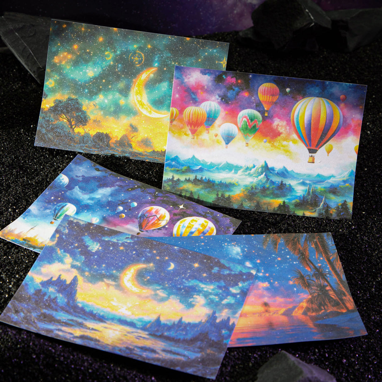 5pcs sky washi- sticker pack (s120510)