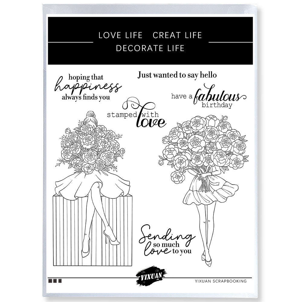 1pc beauty clear stamp (z112605)