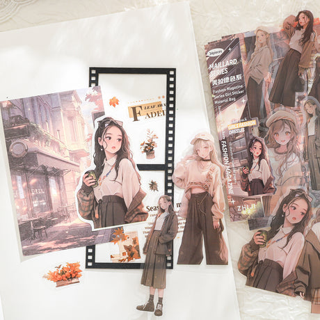 34pcs sticker+paper pack Fashion Magazine (S081409)