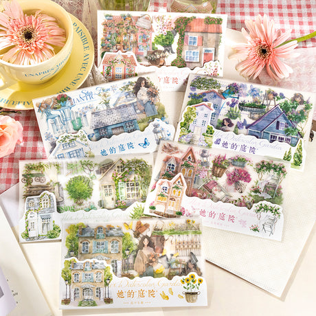 2pcs transfer sticker pack Her Courtyard (S081304)