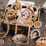 60pcs Vintage sticker tin box(S121008)