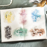 10PCS /sticker pack Ink dyed lace（S07165）