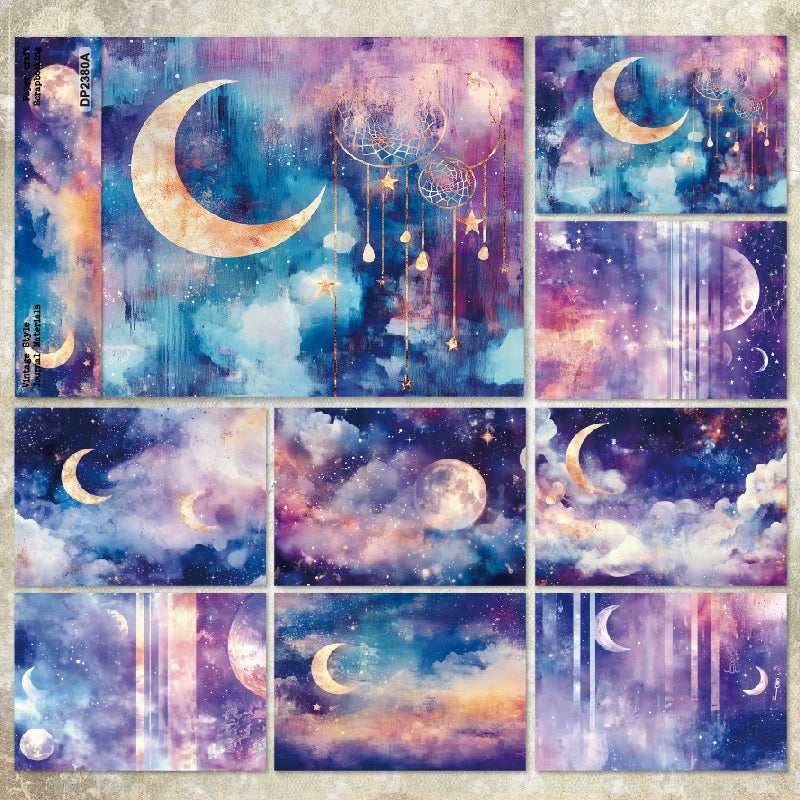 8pcs moon paper pack (P123118)