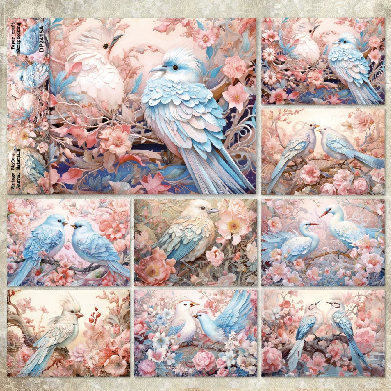 8pcs bird paper pack (P123119)