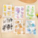 18pcs PET+Washi  sticker book (TZB102301)