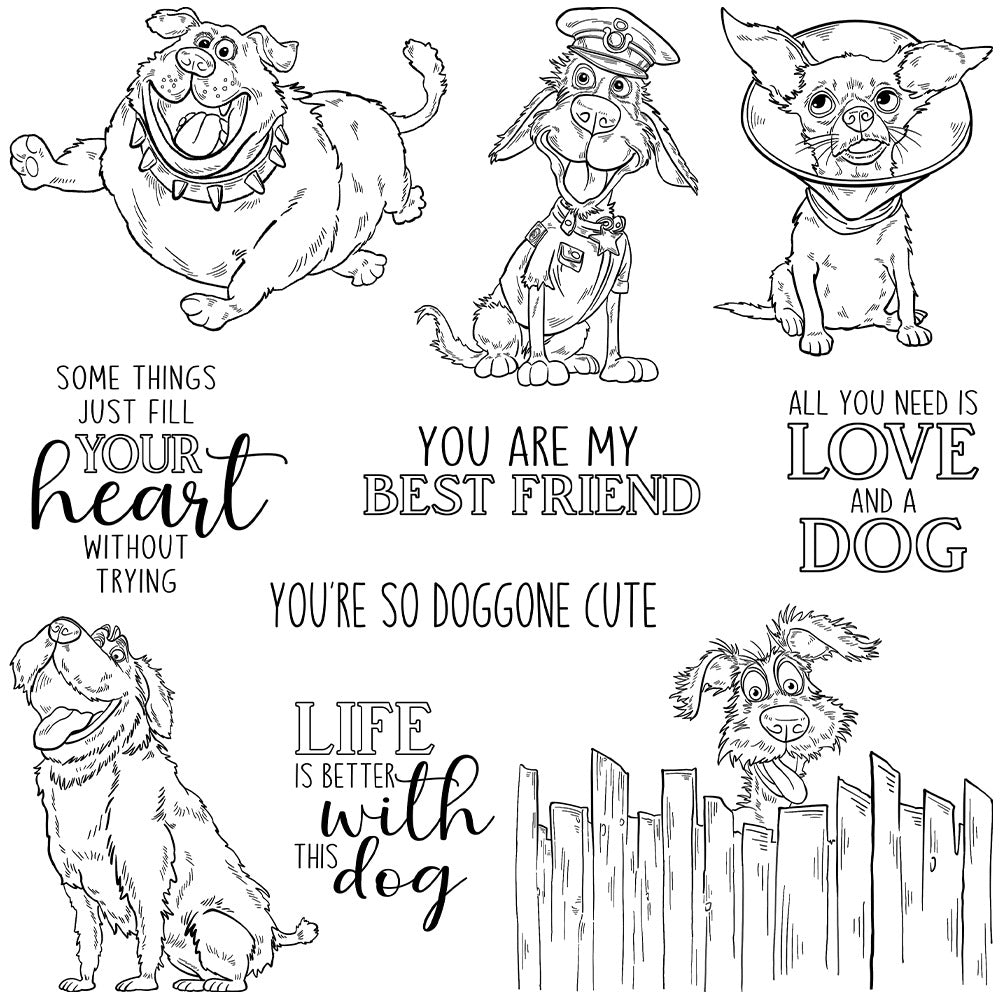 1pc dog clear stamp (z112612)