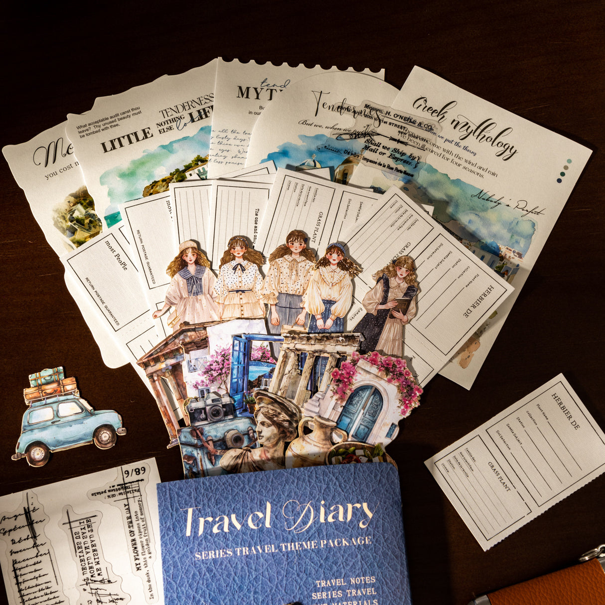 44pcs travel paper+sticker pack (P25050503)