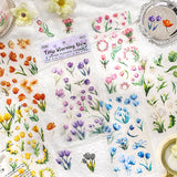 6pcs flower sticker pack (S121013)