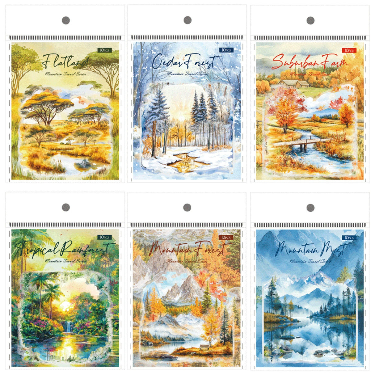 20pcs trees sticker pack (S25031702)