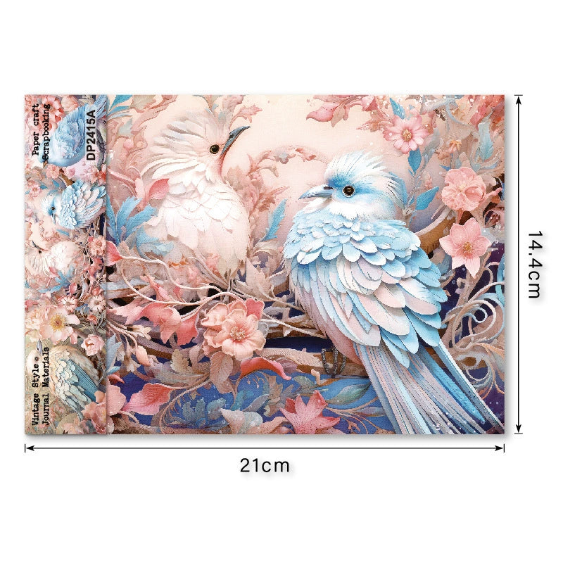 8pcs bird paper pack (P123119)