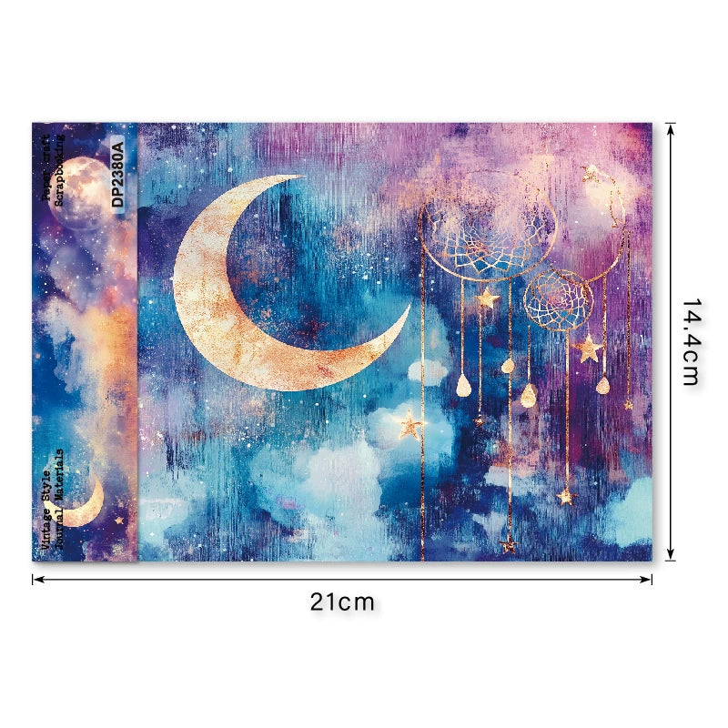 8pcs moon paper pack (P123118)