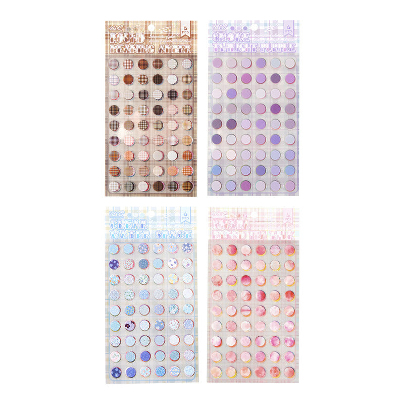6pcs dot sticker pack (S25042709)