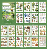 A5 Sticker book Rainbow Garden A5 size 20 sheets (TZB07181)