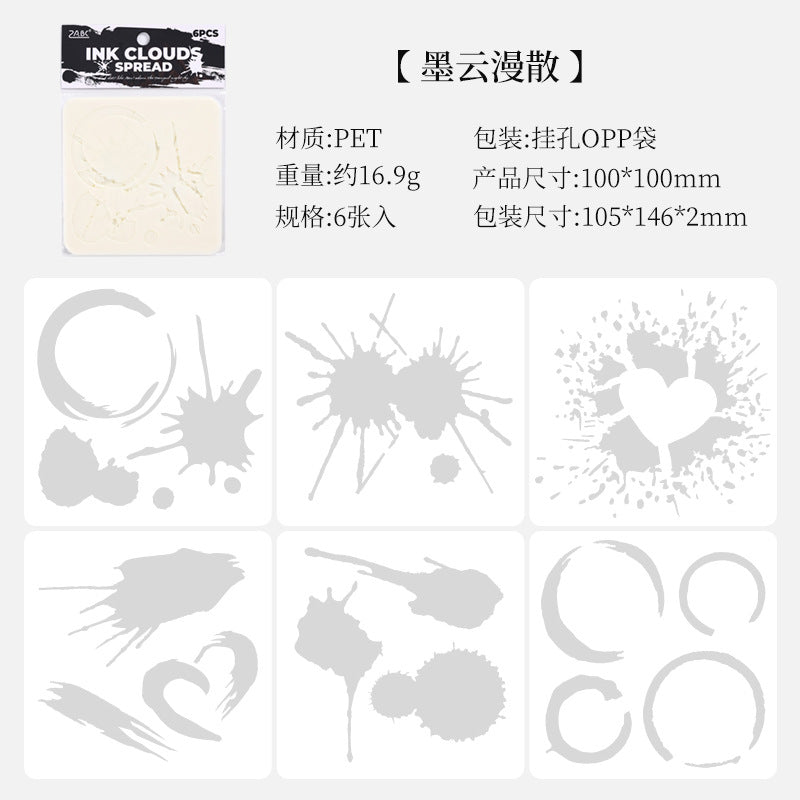 6pcs stencil (B092306)