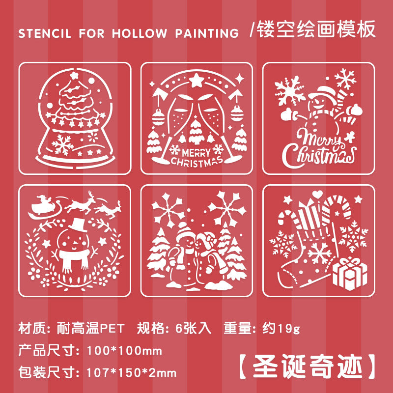 6pcs stencil (B101601)