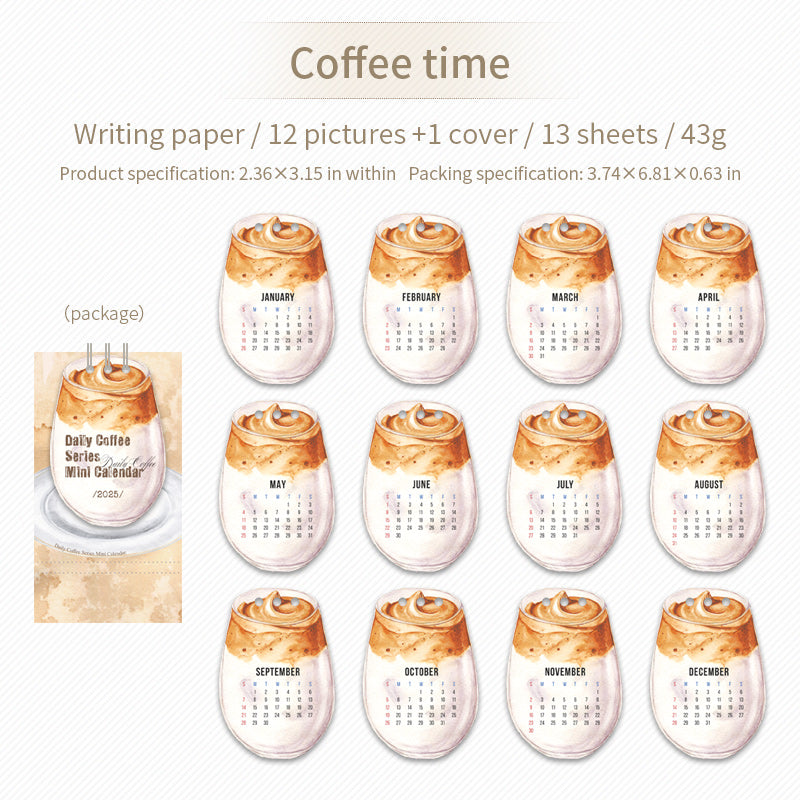 2025 coffee calendar（C090807）