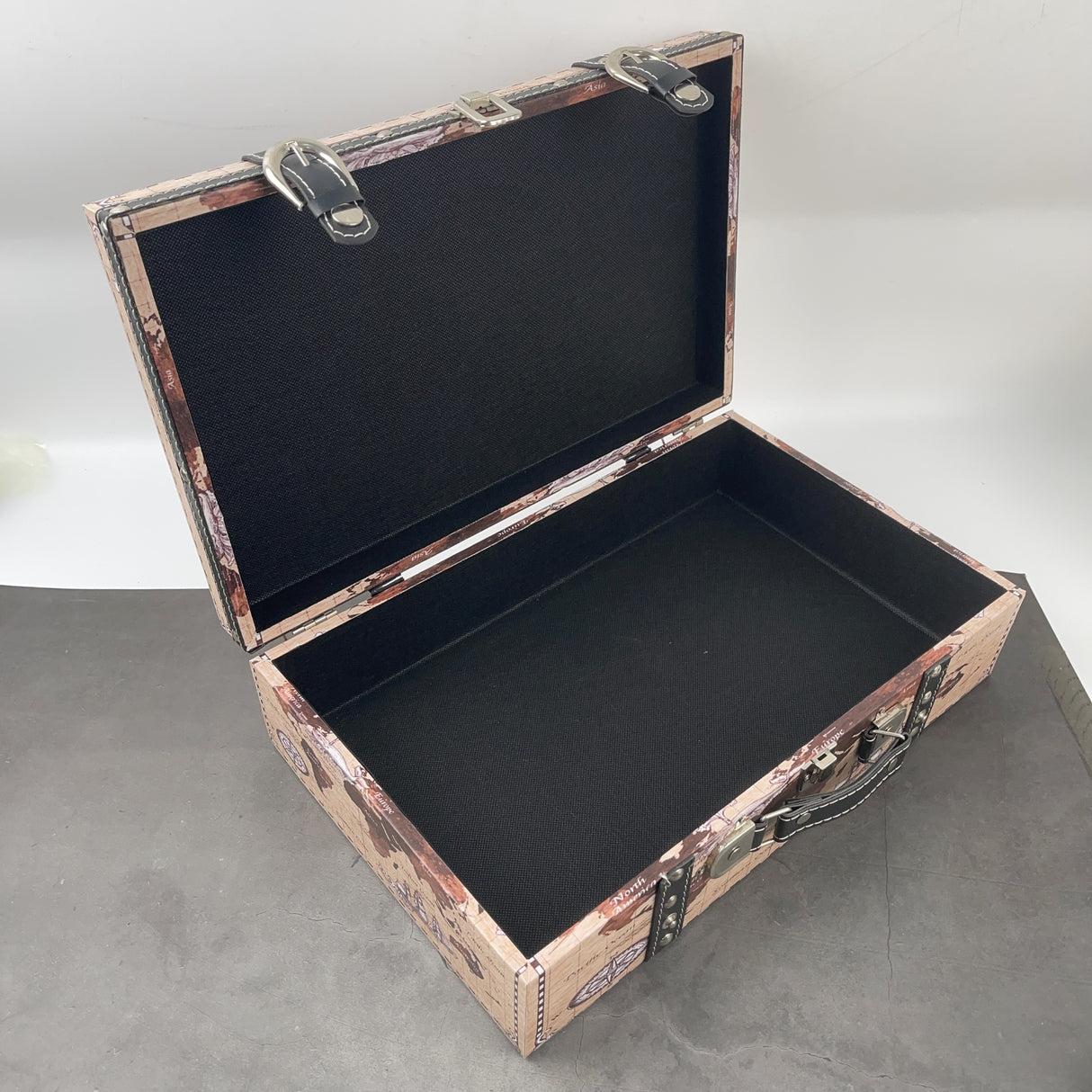 1 wooden lether XXL size boutique suitcase (AUXXL120702)