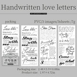 3pcs transfer sticker unfinished poem（S07094）