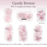 10PCS /sticker pack Ink dyed lace（S07165）