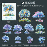 10pcs sticker pack Flower tree（S07196）