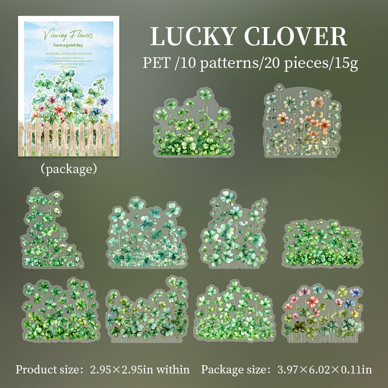 20pcs sticker pack Viewing Flowers(S07198)