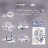 10pcs sticker pack Lace Handwork(S072303)