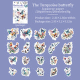 20pcs sticker pack Butterfly blossoms (S073001)