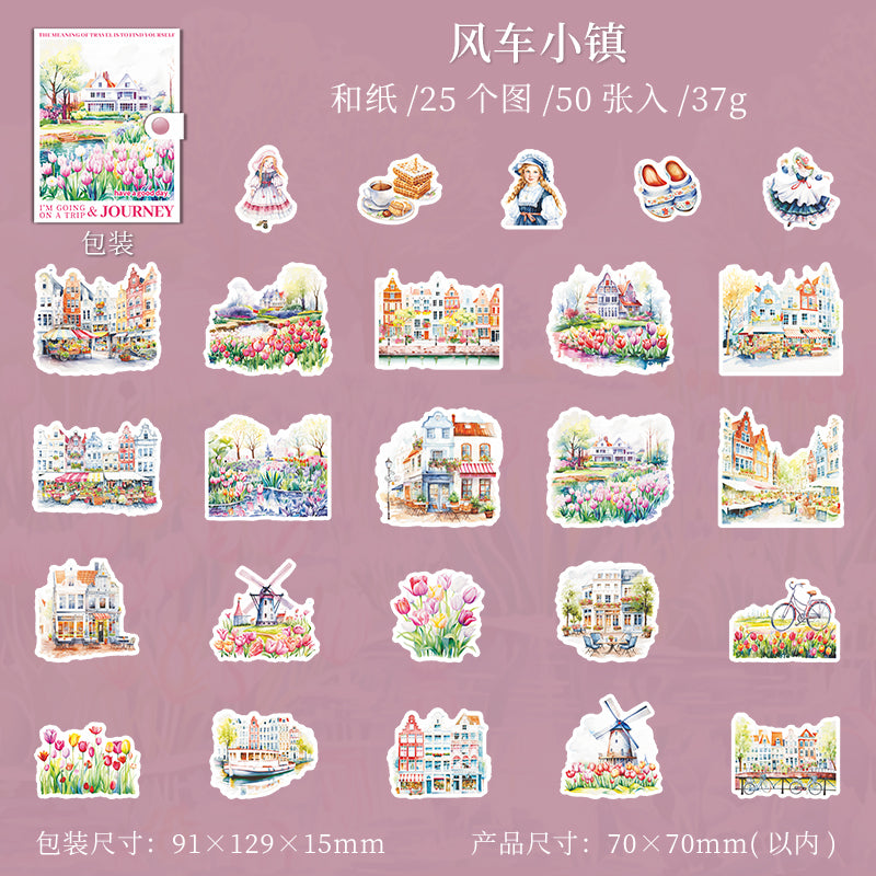 50pcs sticker box Going Trip (S080905)