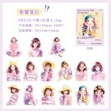 30pcs sticker pack Fell into Flowers girl (S080910)