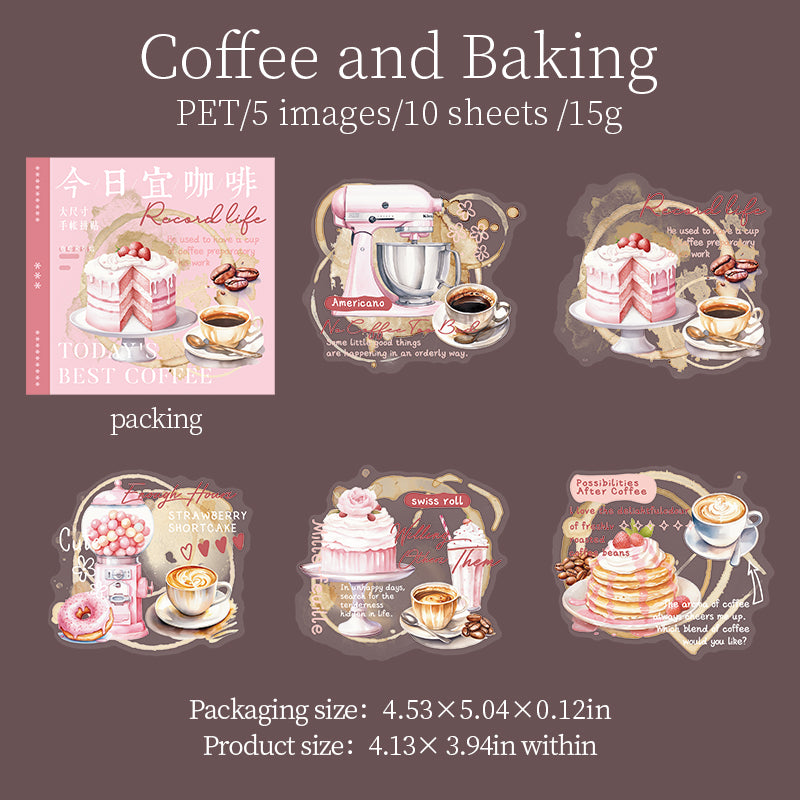 10pcs sticker pack Today Coffee (S081301)