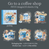 10pcs sticker pack Today Coffee (S081301)