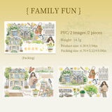 2pcs transfer sticker pack Her Courtyard (S081304)