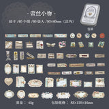 60pcs Vintage sticker tin box(S121008)