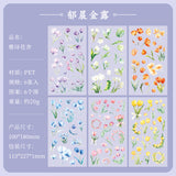 6pcs flower sticker pack (S121013)