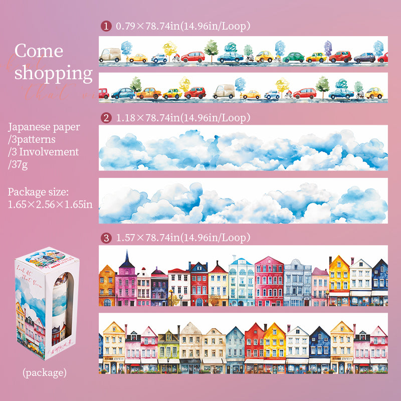 3pcs washi tape set View (T073010)