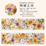 1 roll PET Tape Flower Season Poems (T080303)