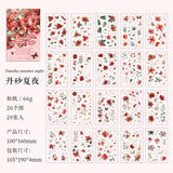 20pcs sticker book washi sticker Images of Flowers (TZB080301)