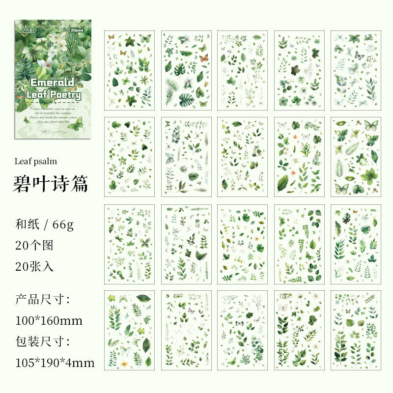 20pcs sticker book washi sticker Images of Flowers (TZB080301)