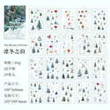 20pcs sticker book washi sticker Images of Flowers (TZB080301)