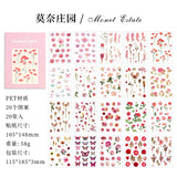 20pcs sticker book Flower Series (TZB081415)