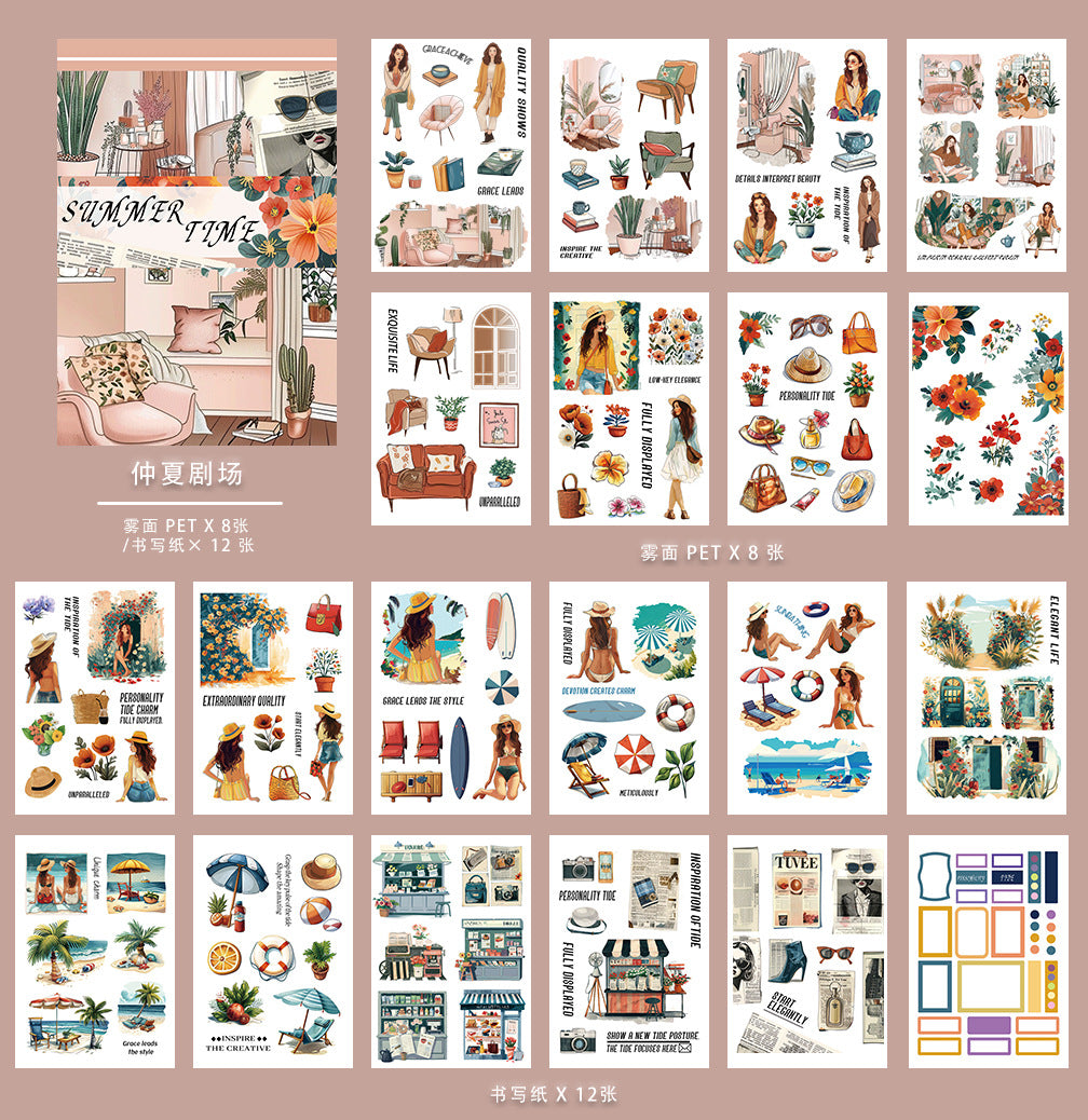 20sheets sticker book（TZB081501）