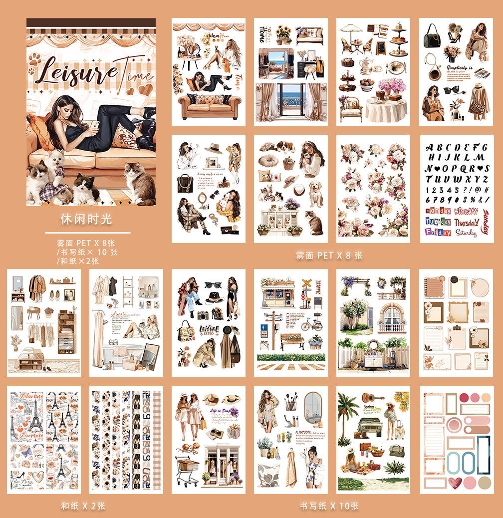 20sheets sticker book（TZB081501）