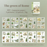 10pcs PET+Washi  sticker book (TZB103002)