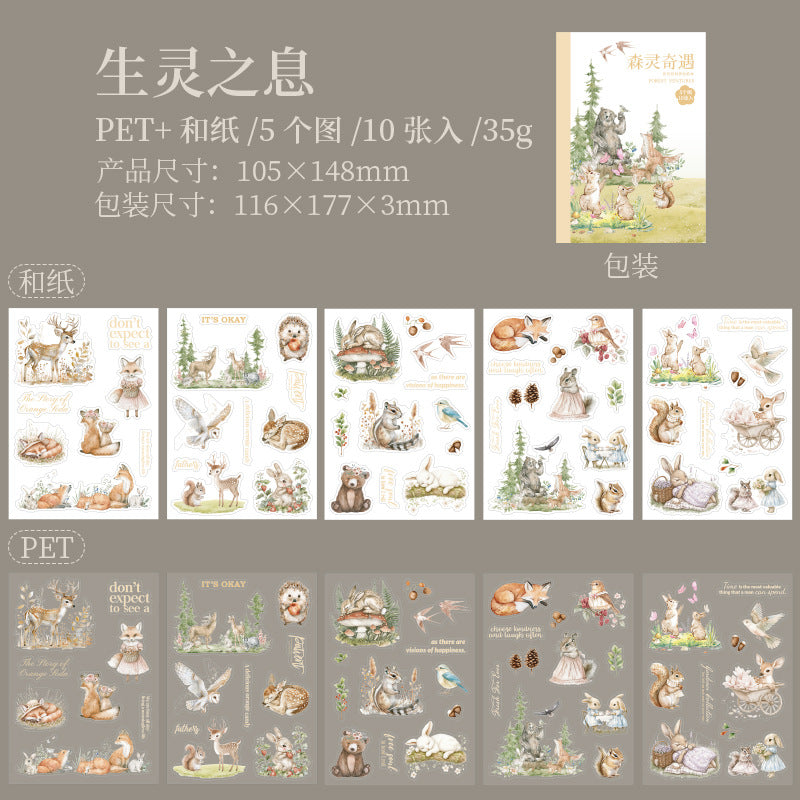 10pcs fairy sticker book (TZB121011)