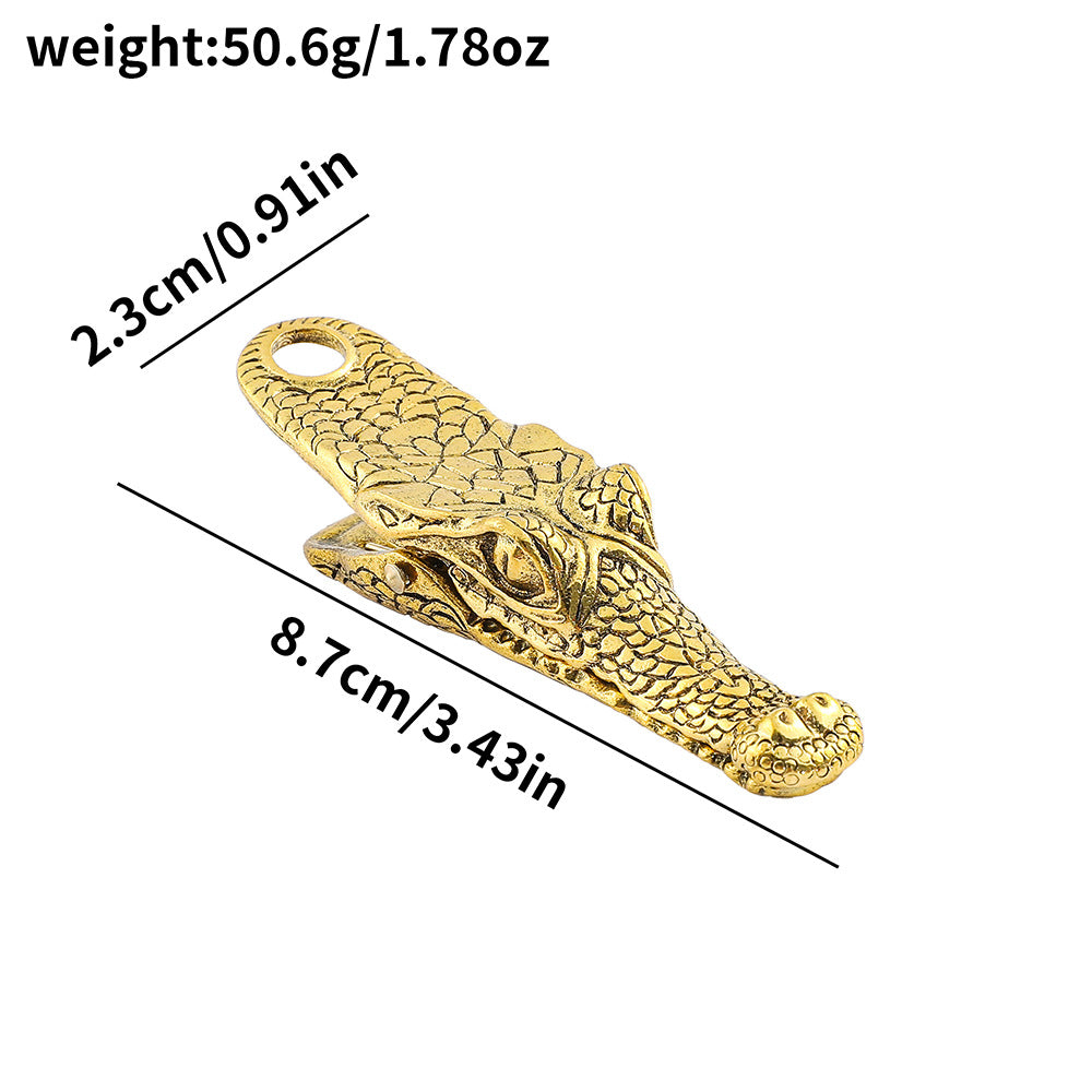 1pc Alligator head metal clip（c120102）