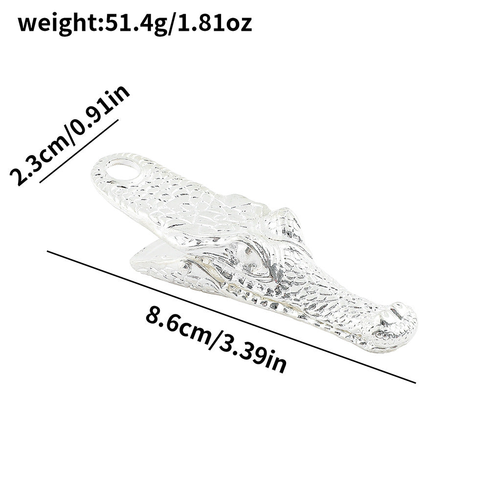 1pc Alligator head metal clip（c120102）